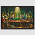 Skull Last Supper canvas wall art
