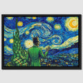 Skull Swirling Cosmos canvas wall art
