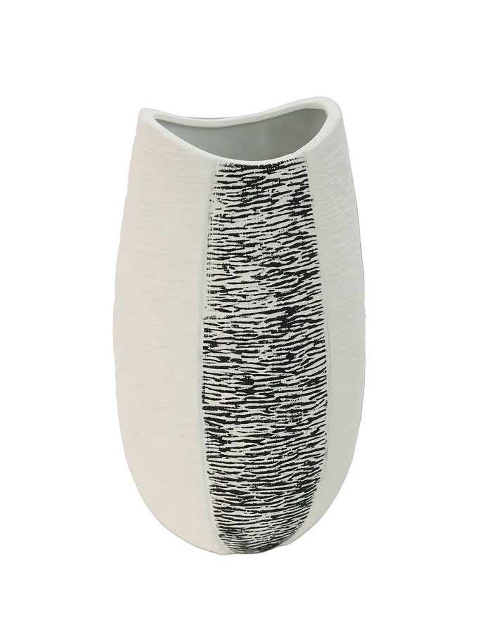 Slate  Tall Tapered Column Vase