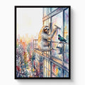 Sloth Window Washer - Luxury Wall Art