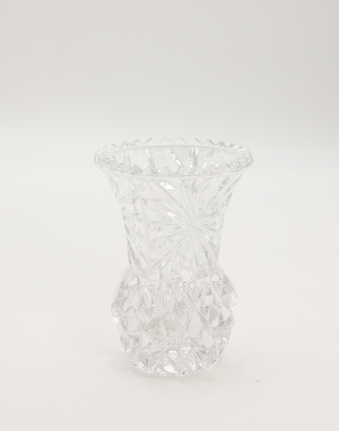 Small Versailles Crystal Vase - Clear