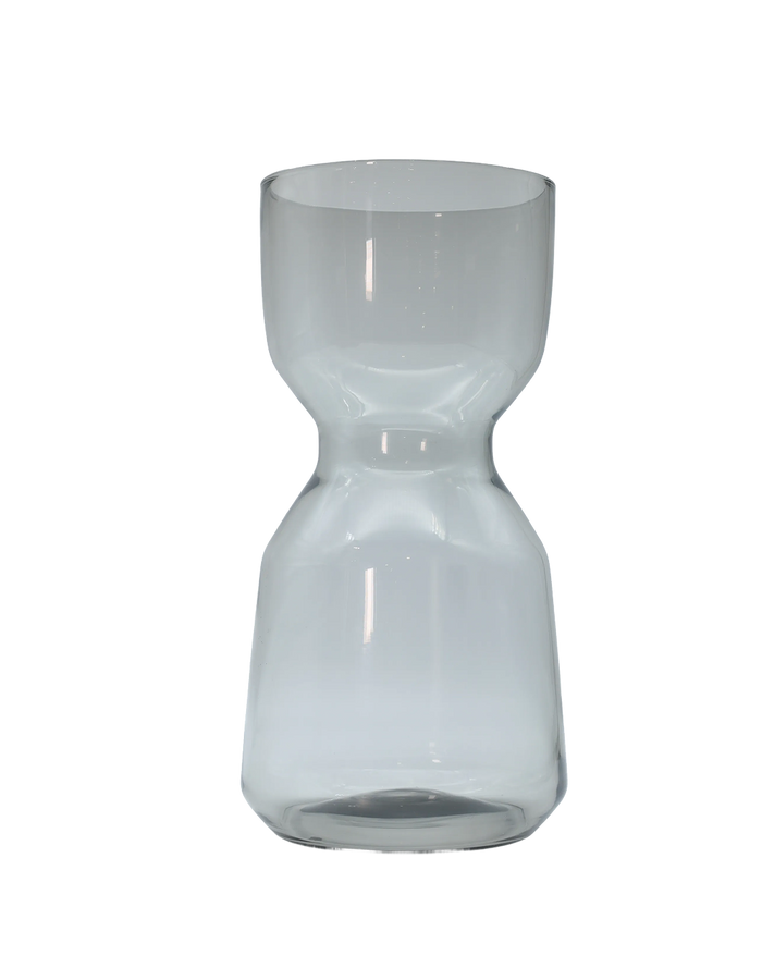 Smoked Large Hourglass Vase