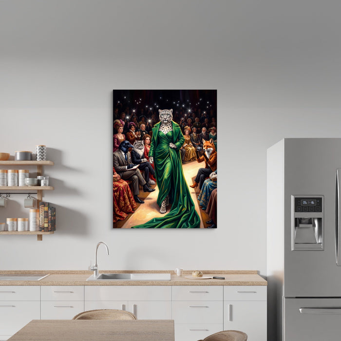 Snow Leopard Runway - Luxury Wall Art