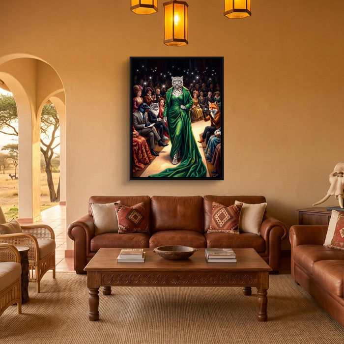 Snow Leopard Runway - Luxury Wall Art