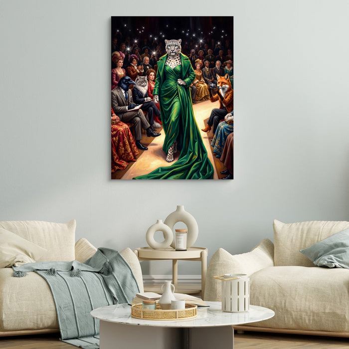 Snow Leopard Runway - Luxury Wall Art