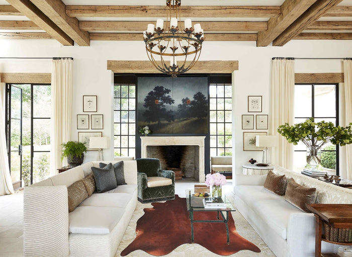 Solid Brown Cowhide Rug #A33192