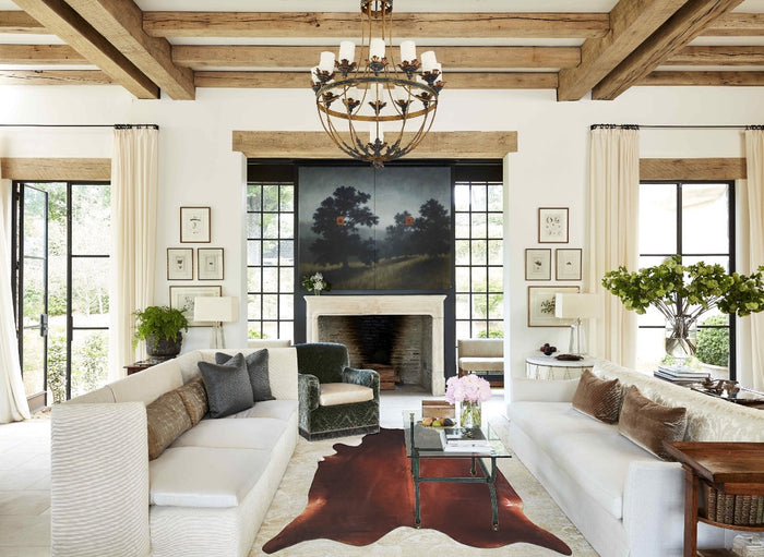 Solid Brown Cowhide Rug #A33195