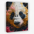 Somber Panda Bear - Animals Canvas Wall Art
