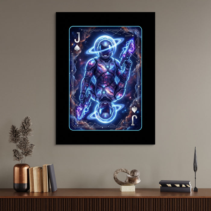 Space Jack Spades Card — space jack spades card sq office desk wall 1port flush print