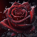 Sparkling Red Rose Paint By Numbers Kit