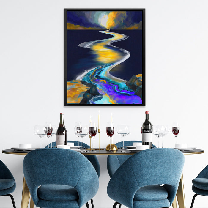 Spiral River Ascension - Luxury Wall Art