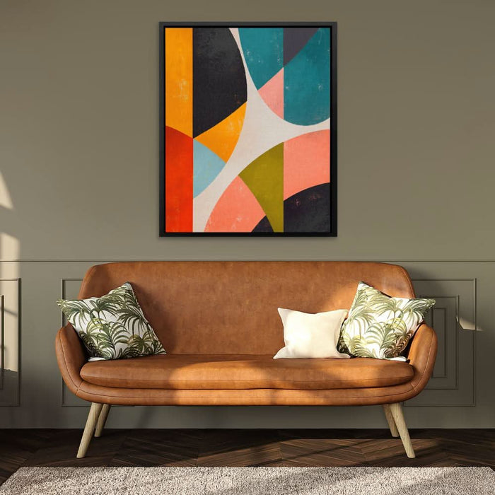 Split Circles - Large Abstract Canvas Print