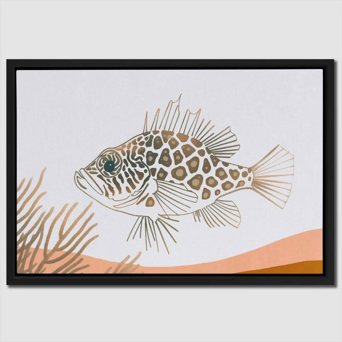 Spotted Rock Fish - Animals Art for Bathroom