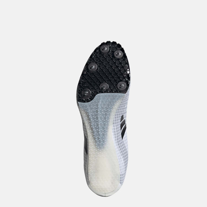 Bottom view of Adidas Sprint Spikes.