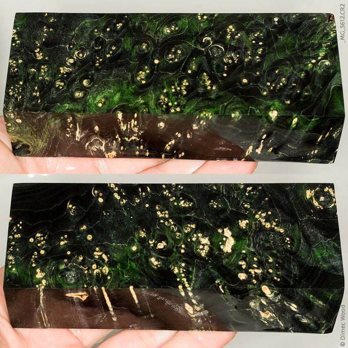 Stabilized box elder burl wood block