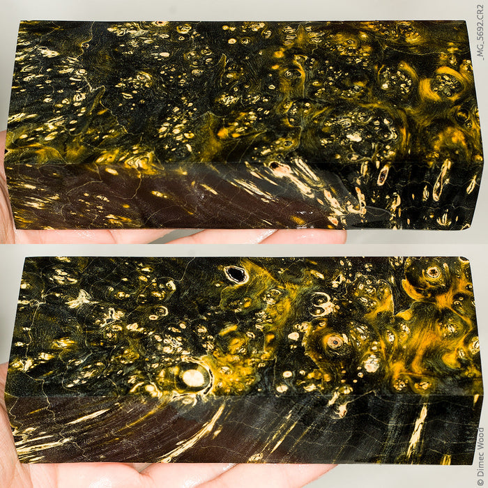 Stabilized box elder burl wood block
