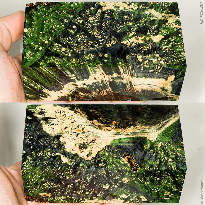 Stabilized box elder burl wood block