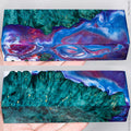 Stabilized hybrid wood box elder burl block