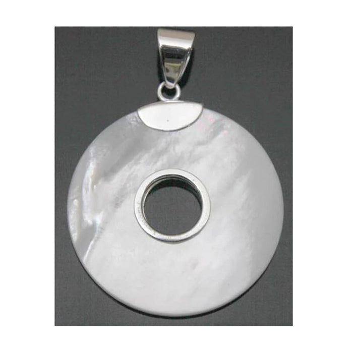 Sterling Silver Mother of Pearl Pendant