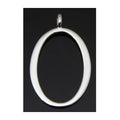 Sterling Silver Oval Pendant