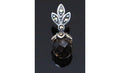 Sterling Silver Smoky Topaz Marcasite Pendant