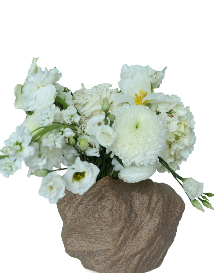 Stratum Stone Block Vase