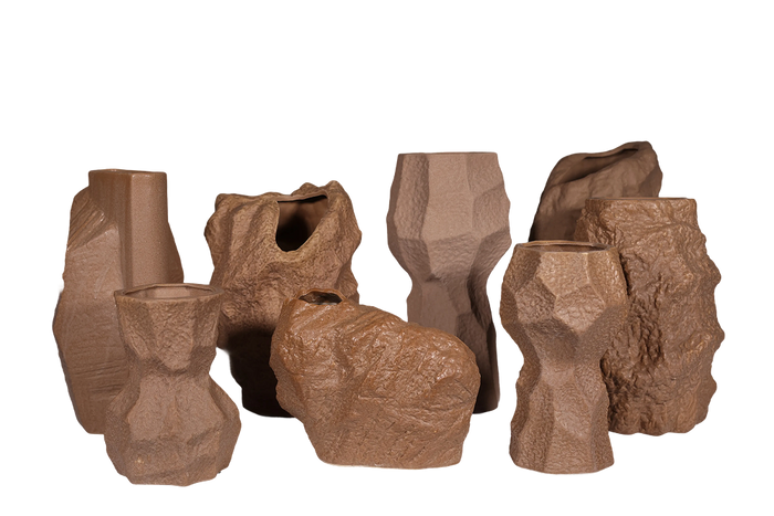Stratum Stone Block Vase