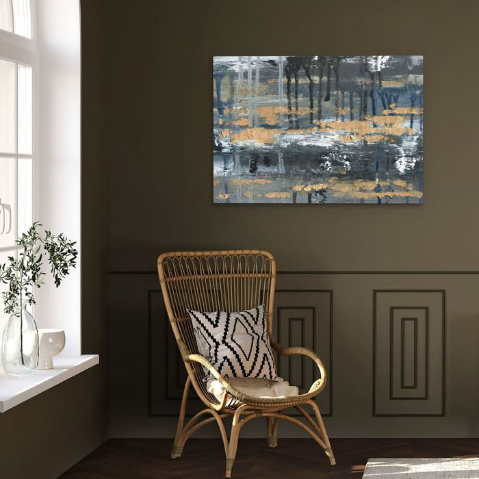 Street Wall - Abstract Gold Canvas Wall Art