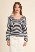 Stripped long Sleeve Sweater