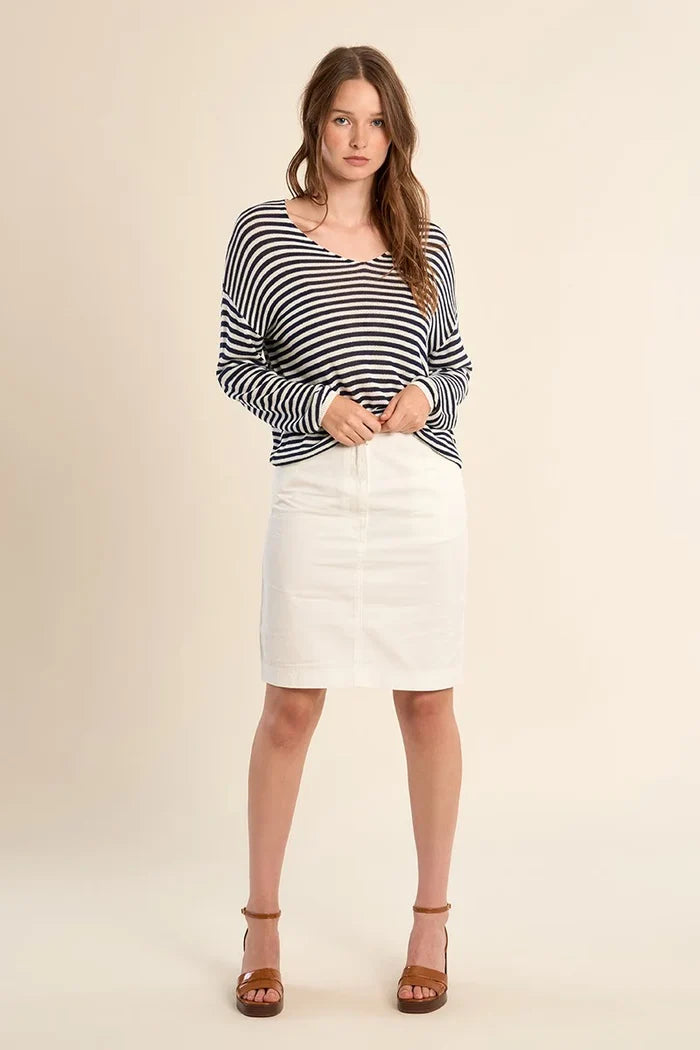 Stripped long Sleeve Sweater