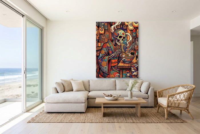 Sugar Skull Ramen - Luxury Wall Art