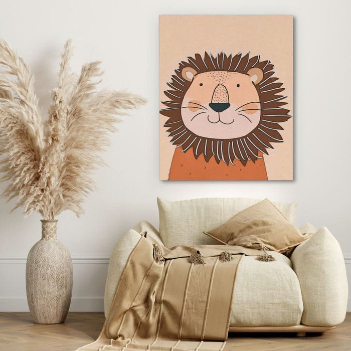 Sundown Lion - Animals Art for Kids Room