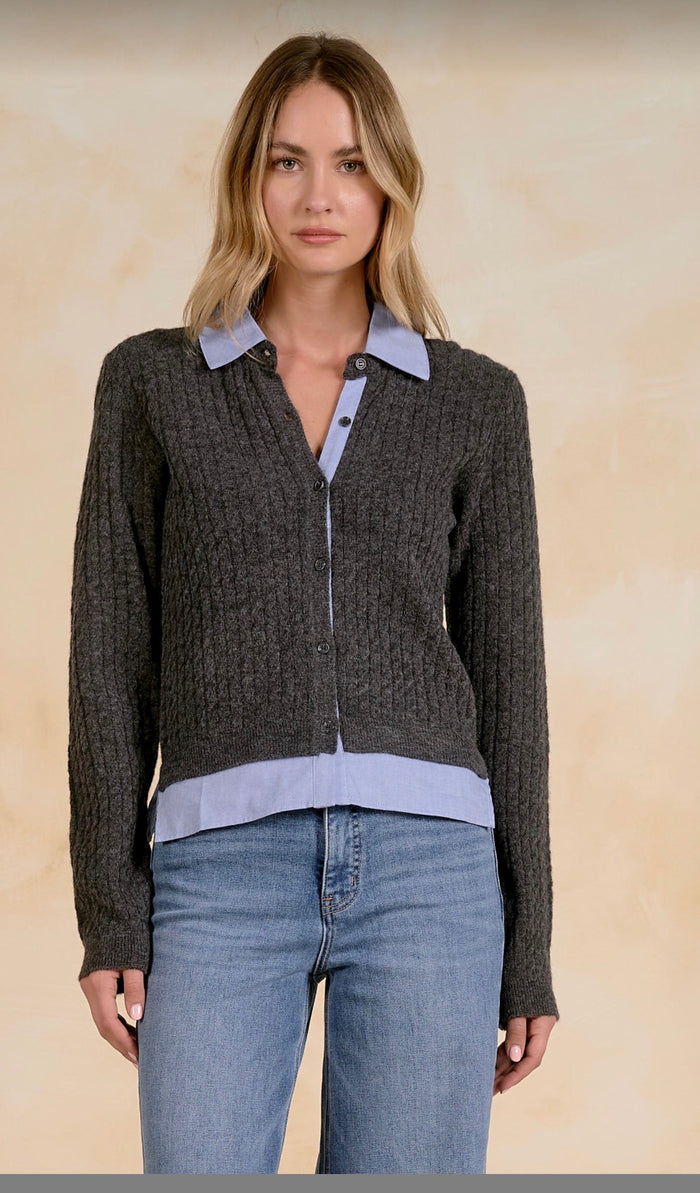 Sweater/Blouse Button Up Top