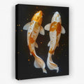 Swimming Koi Fish - Animals Canvas Wall Art