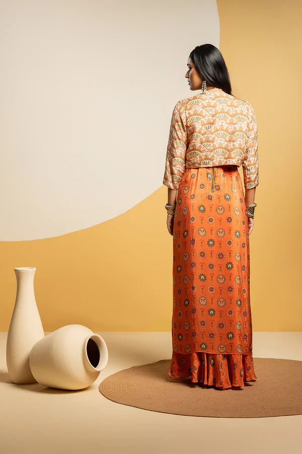 Taarani Drape Dress Set