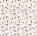 Table Runners & Placemats - Cook Book Stamps Red Cotton
