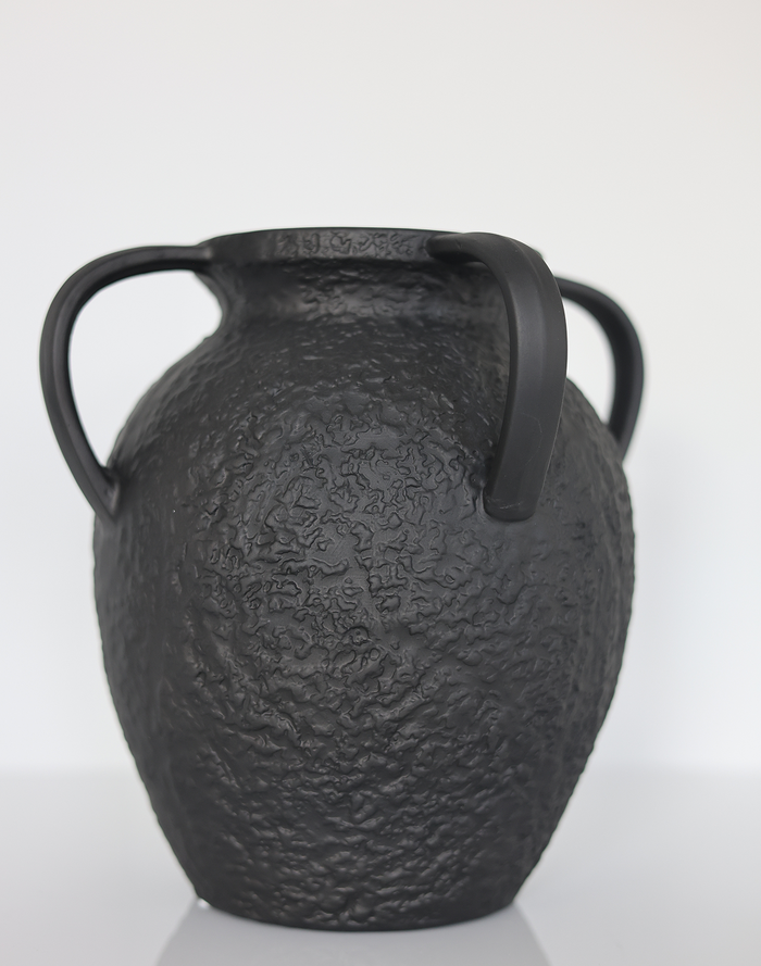 TerraForge Onyx Double Handle Vase Large
