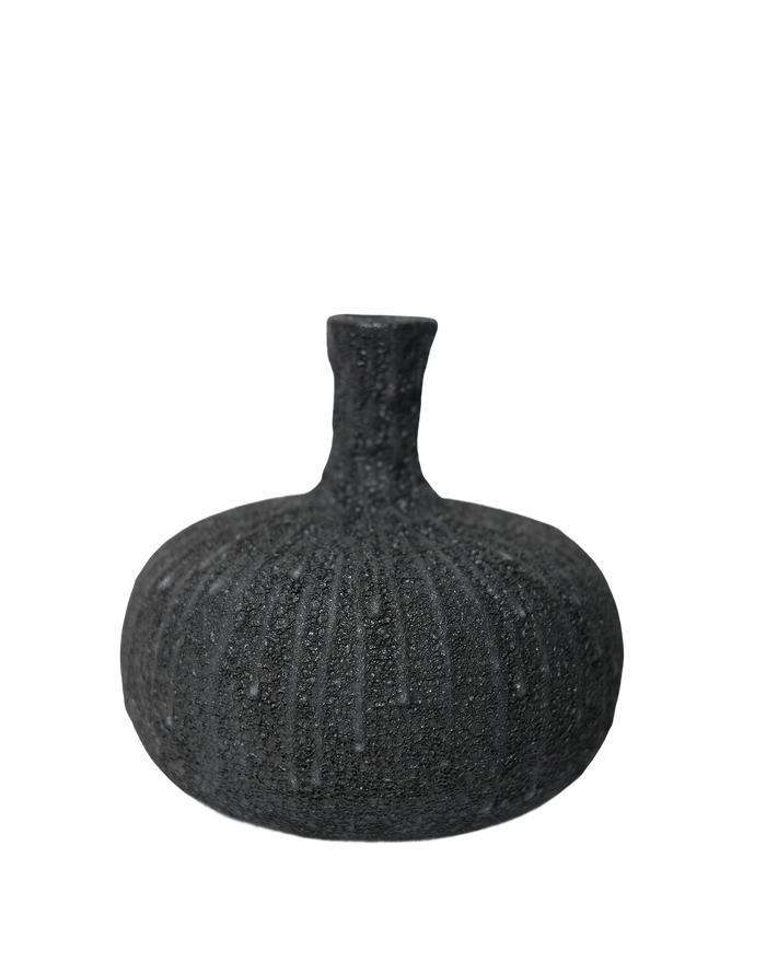 TerraForge Onyx Pebble Vase Black
