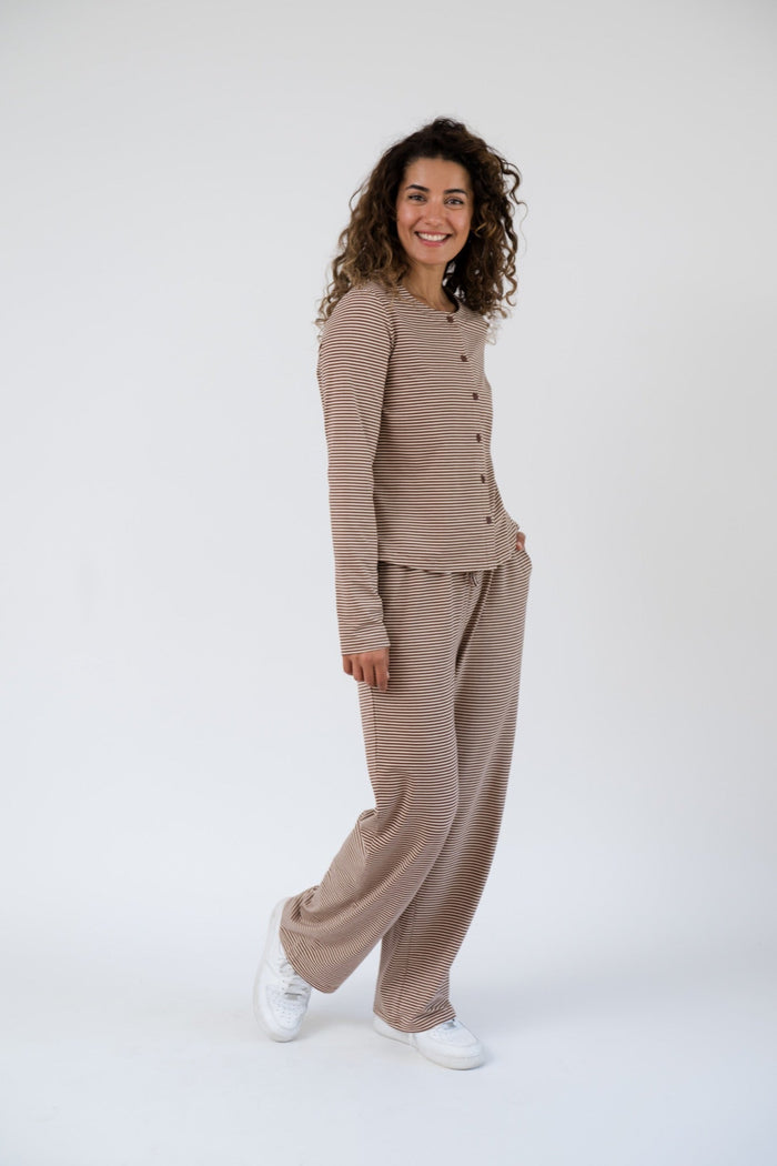 Thalia Button Up Acorn Home + Apparel