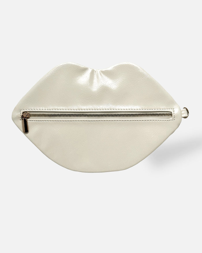 The Blake — Pearl White Lip Pouch by David Stesner ArtHouse — white beauty