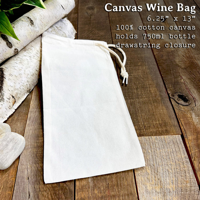 The Red Tent - Canvas Wine Bag