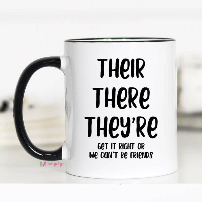 Their There They're Grammar Mug: 15 oz