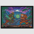 Tiger Dragon Duel canvas wall art