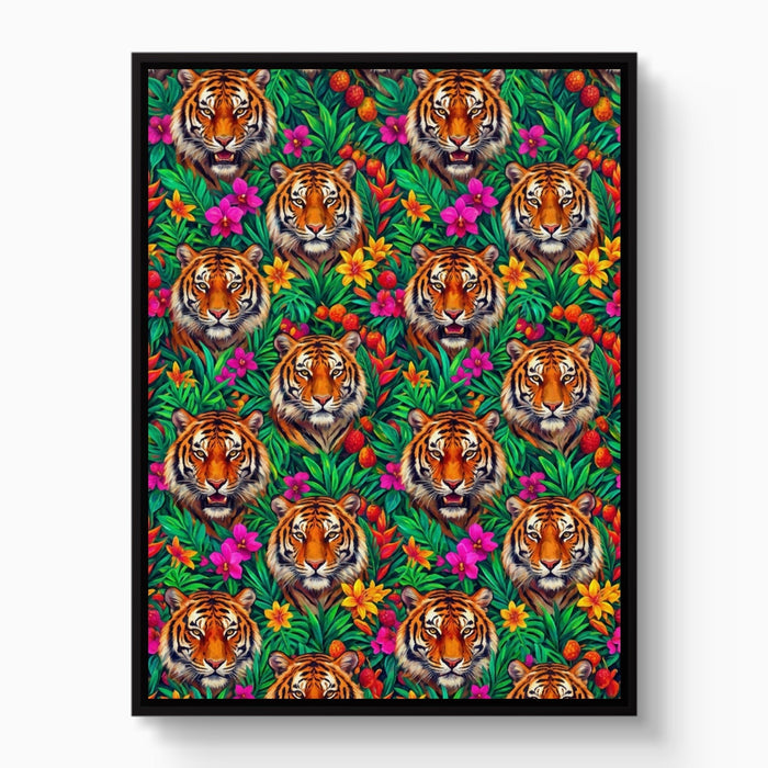 Tiger Jungle Bloom - Luxury Wall Art