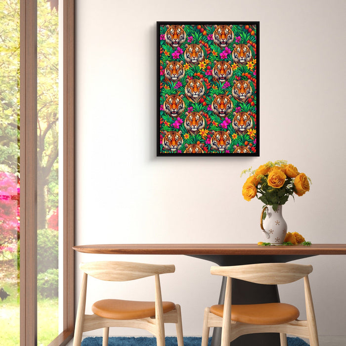 Tiger Jungle Bloom - Luxury Wall Art