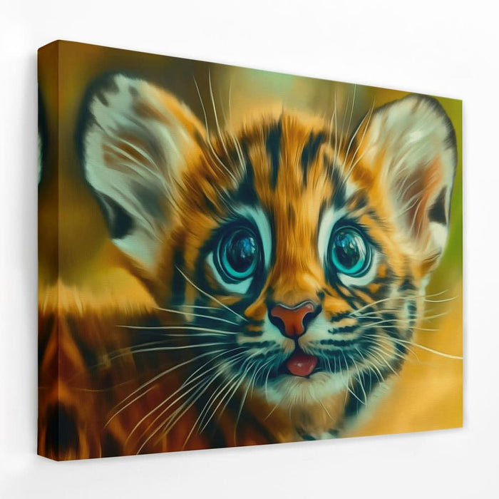 Tiny Roar - Animals Canvas Wall Art