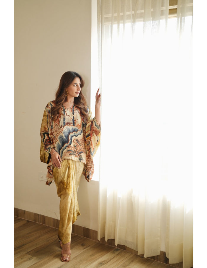 Toasty Drape Skirt Set