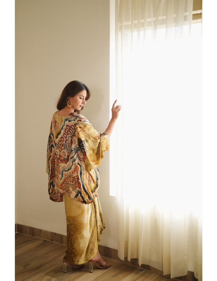 Toasty Drape Skirt Set