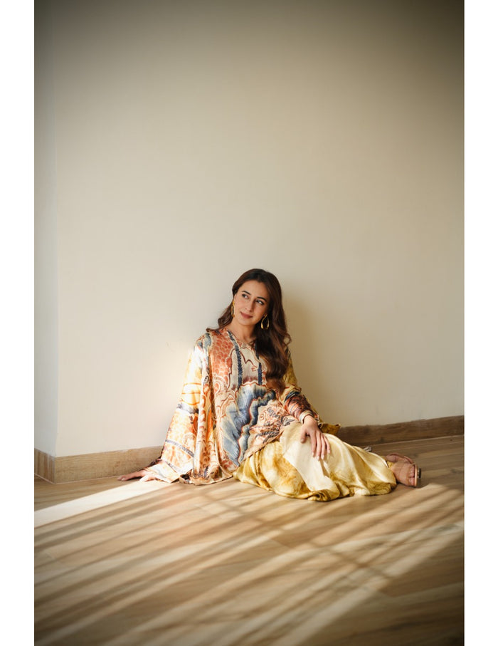 Toasty Drape Skirt Set
