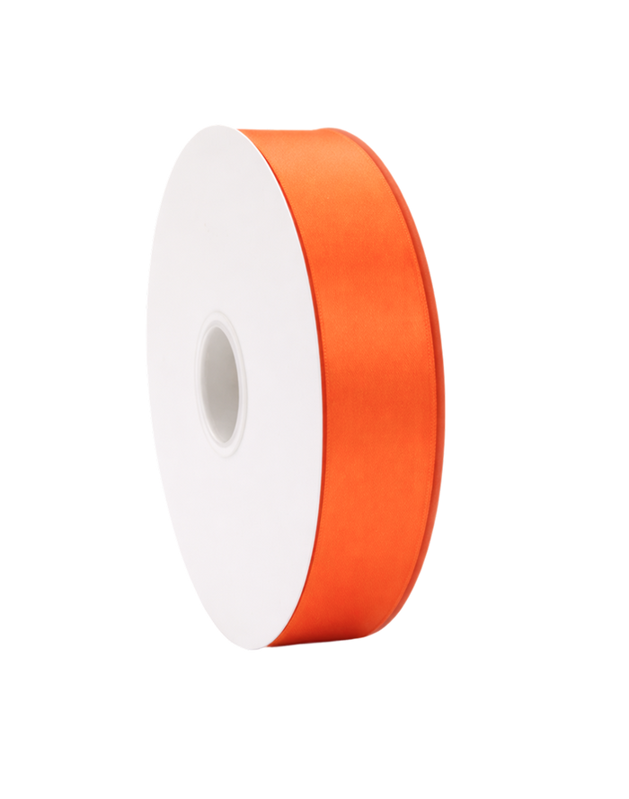 Torid Orange Double Faced Satin Ribbon - 100 Yards 1"